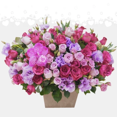 Arreglo de rosas lilas  Regalo día de la madre en cdmx