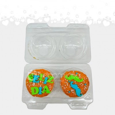 Estuche x2 Cupcakes Día del Hombre