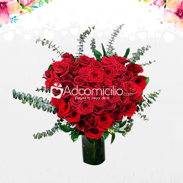 Corazón de Rosas x 40 Dia de la Mujer A Domicilio En Medellin