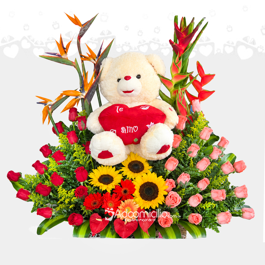 Arreglo Floral Con Peluche A Domicilio En Cali 