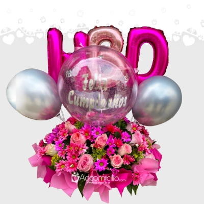 Arreglo Floral Para Cumpleaños A Domicilio En Cali 