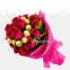 Bouquet De Flores Con Choclates Ferrero Rocher Para Mamá A Domicilio En Cali 