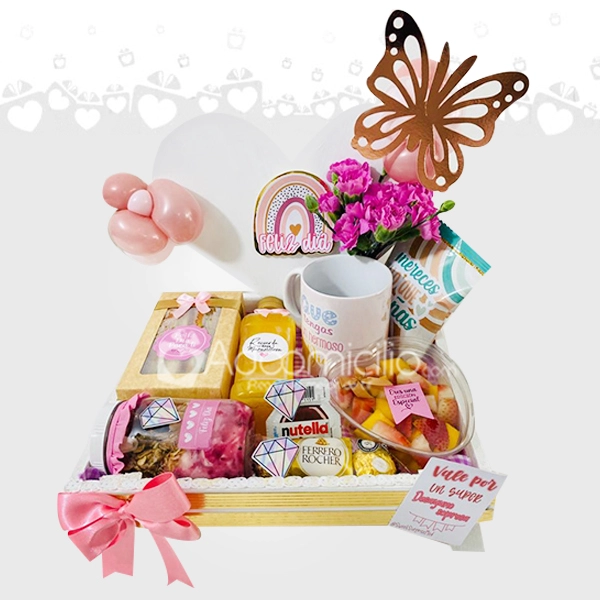 Desayuno sorpresa Mujer Increíble pedido con 2 días de anticipación regalo día de la mujer 