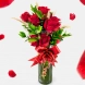 Jarrón Con Rosas Rojas Para Amor Y Amistad A Domicilio En Bogotá Pedido Con Un Día De Anticipación