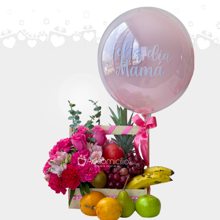 Regalo Para El Día De La Madre Con Frutas Y Flores  A Domicilio En Armenía Pedido Con Un Día De Anticipación 