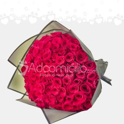 Ramo Buchón Por 100 Rosas A Domicilio En Armenia Pedido Con Un Día De Anticipación