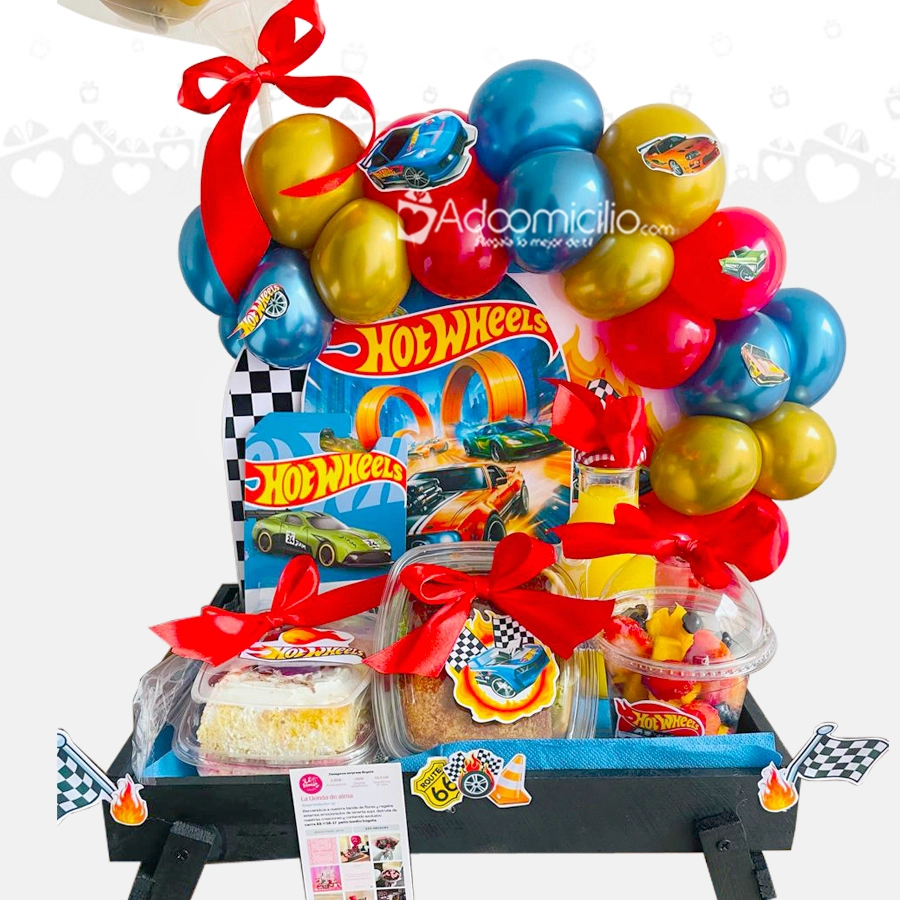 Desayuno Sorpresa Con Temática De Hot Wheels A Domicilio En Bogotá Pedido Con Un Día De Anticipación 